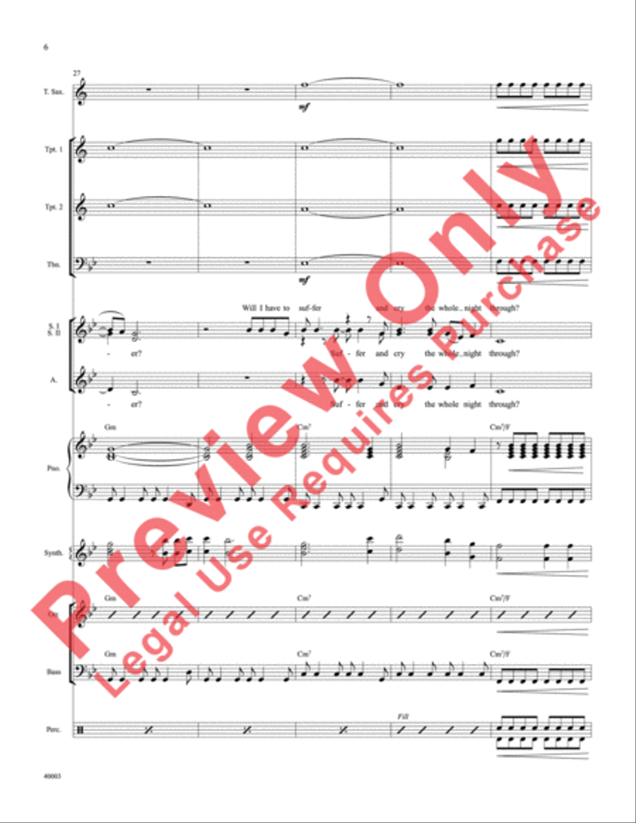 When Will I See You Again Choir scores gallery preview page 7