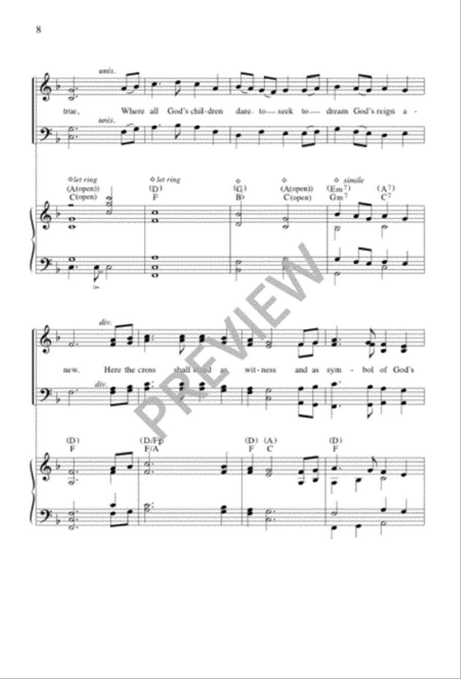 All Are Welcome 4-Part scores gallery preview page 8
