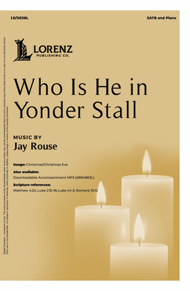 Book cover for Who Is He in Yonder Stall