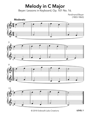Melody in C, Op. 101 No. 16