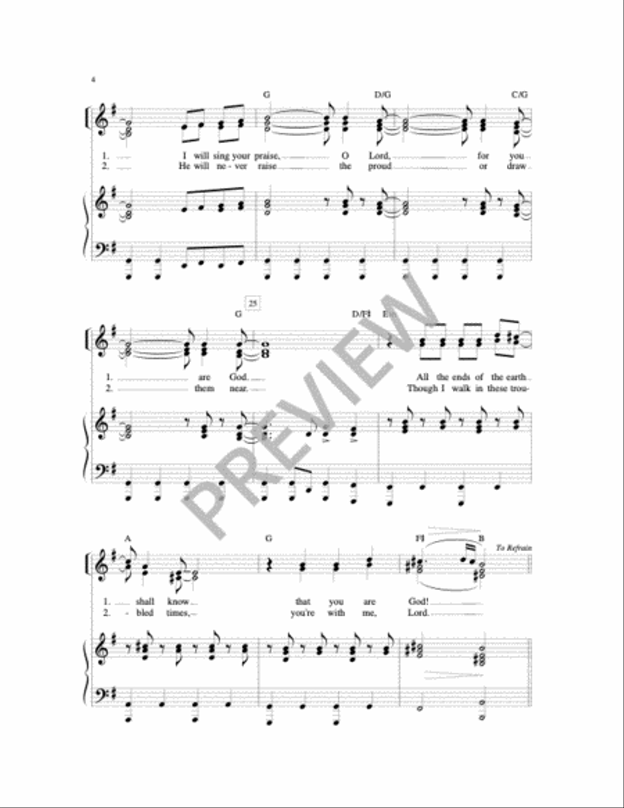 Lord, Your Love is Eternal 3-Part scores gallery preview page 5