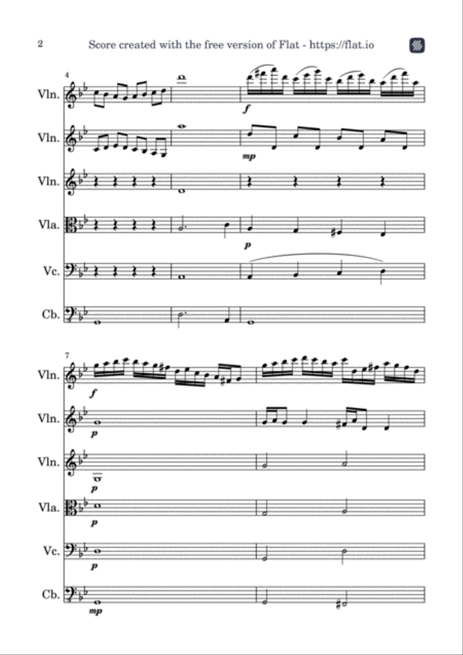 Sol Mineur String Orchestra scores gallery preview page 2