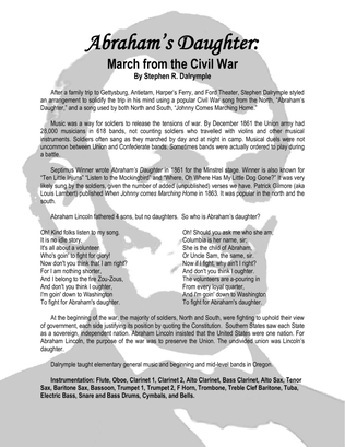 Abraham’s Daughter: March from the Civil War