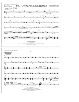 Motown Production 2 (arr. Tom Wallace) - Bass Drums