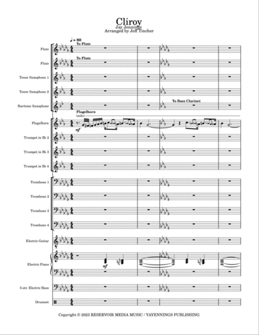 Cliroy Jazz Ensemble scores gallery preview page 2