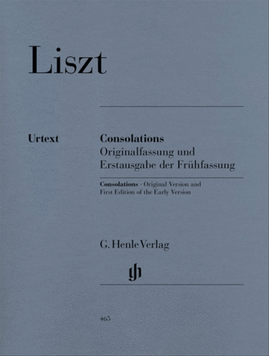 Liszt - 6 Consolations 1St & 1850 Version Piano Piano Solo scores gallery preview page 1