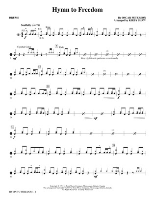 Hymn to Freedom (arr. Kirby Shaw) - Drums