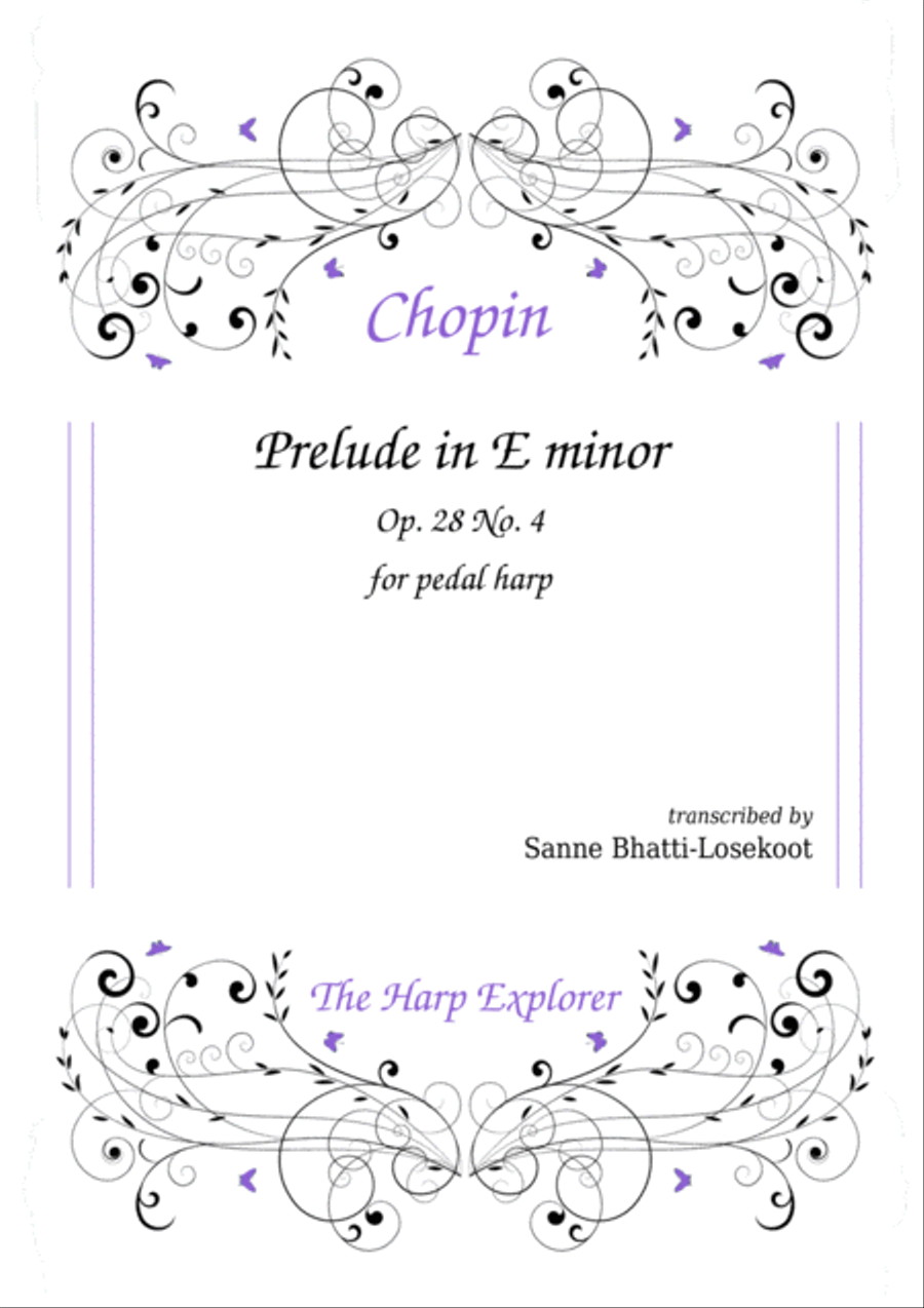 Prelude in E minor Prelude in E minor Harp scores gallery preview page 1