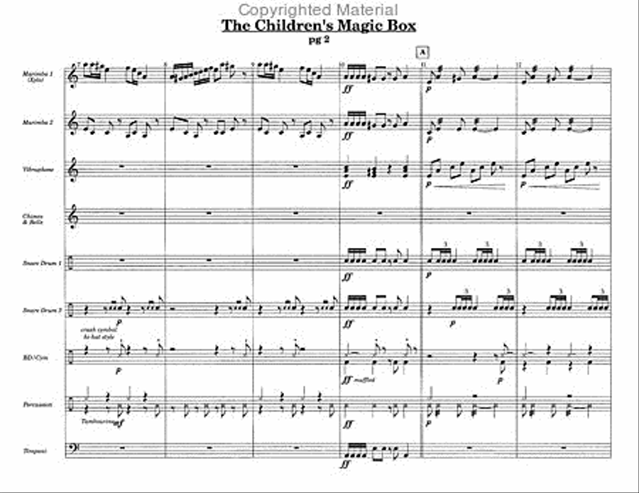Children's Magic Box, The Percussion Ensemble scores gallery preview page 3