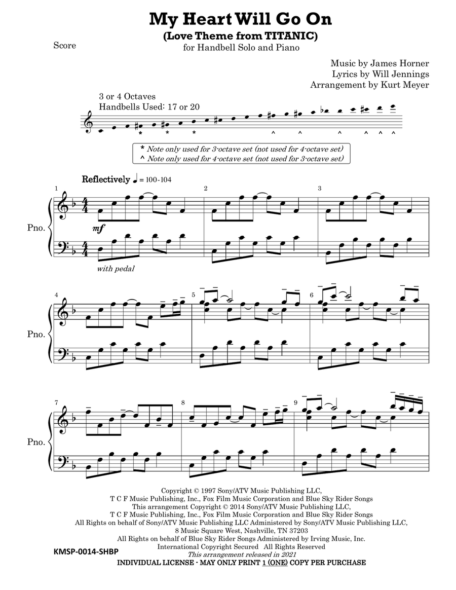 My Heart Will Go On (love Theme From 'titanic')