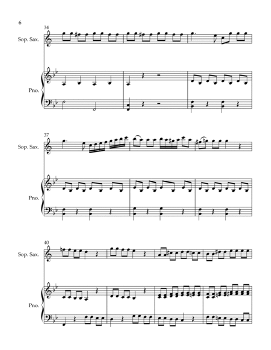 Spiritoso Soprano Saxophone scores gallery preview page 6