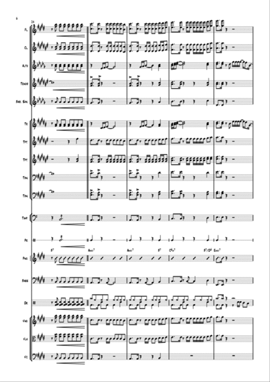 Todavia me Alegrarei Full Orchestra scores gallery preview page 6