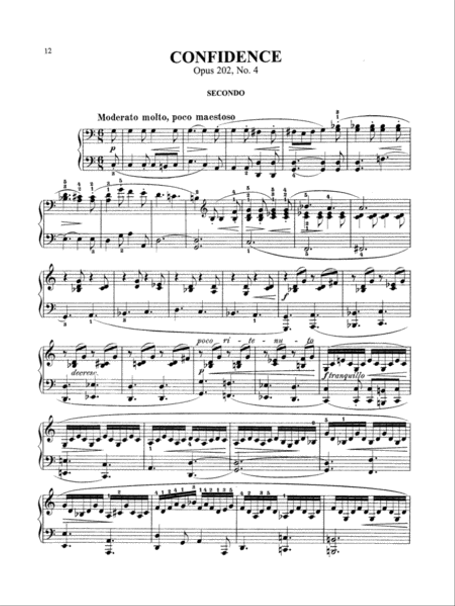 Gurlitt: Stray Leaves, Op. 202 Piano Duet scores gallery preview page 1