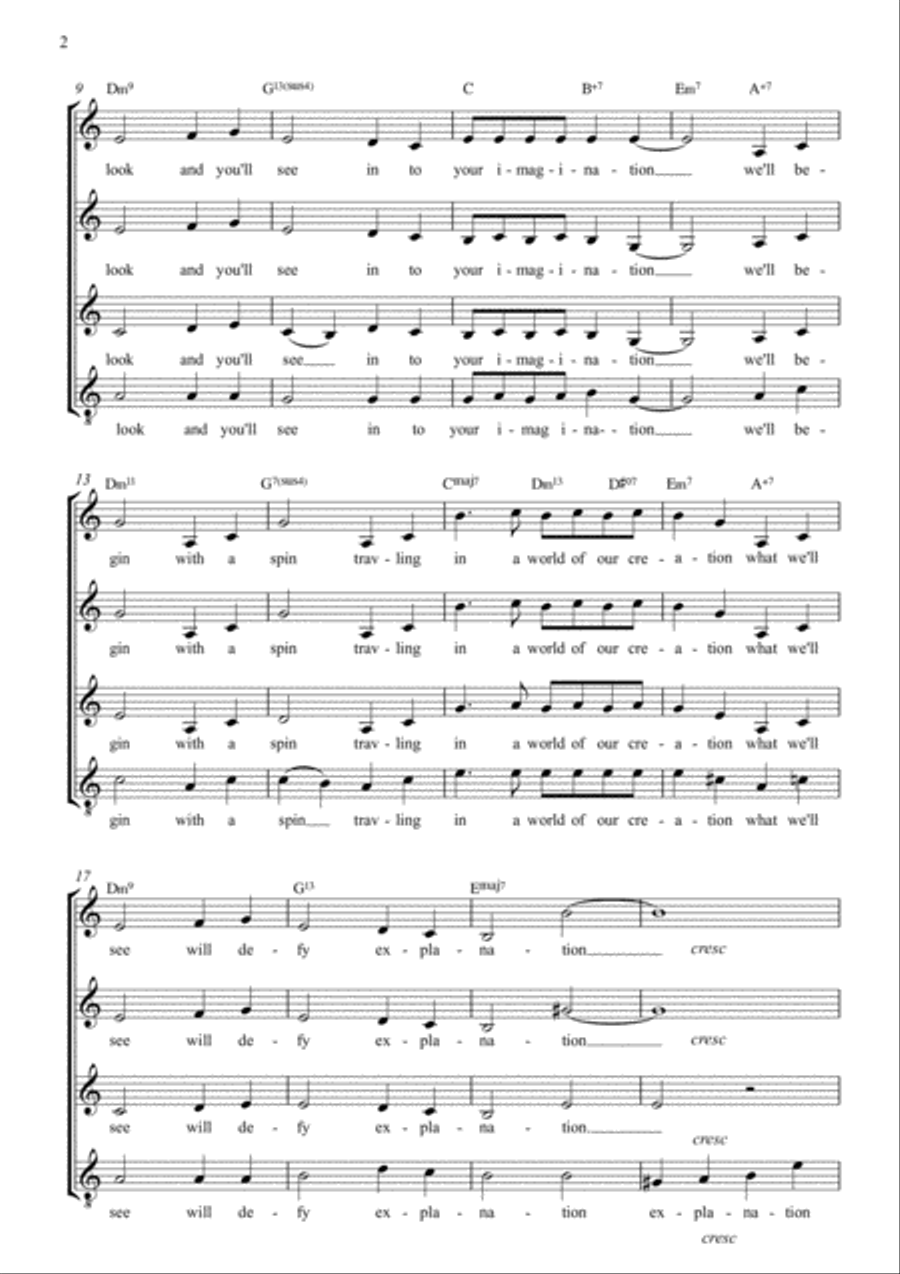 Pure Imagination 4-Part scores gallery preview page 2