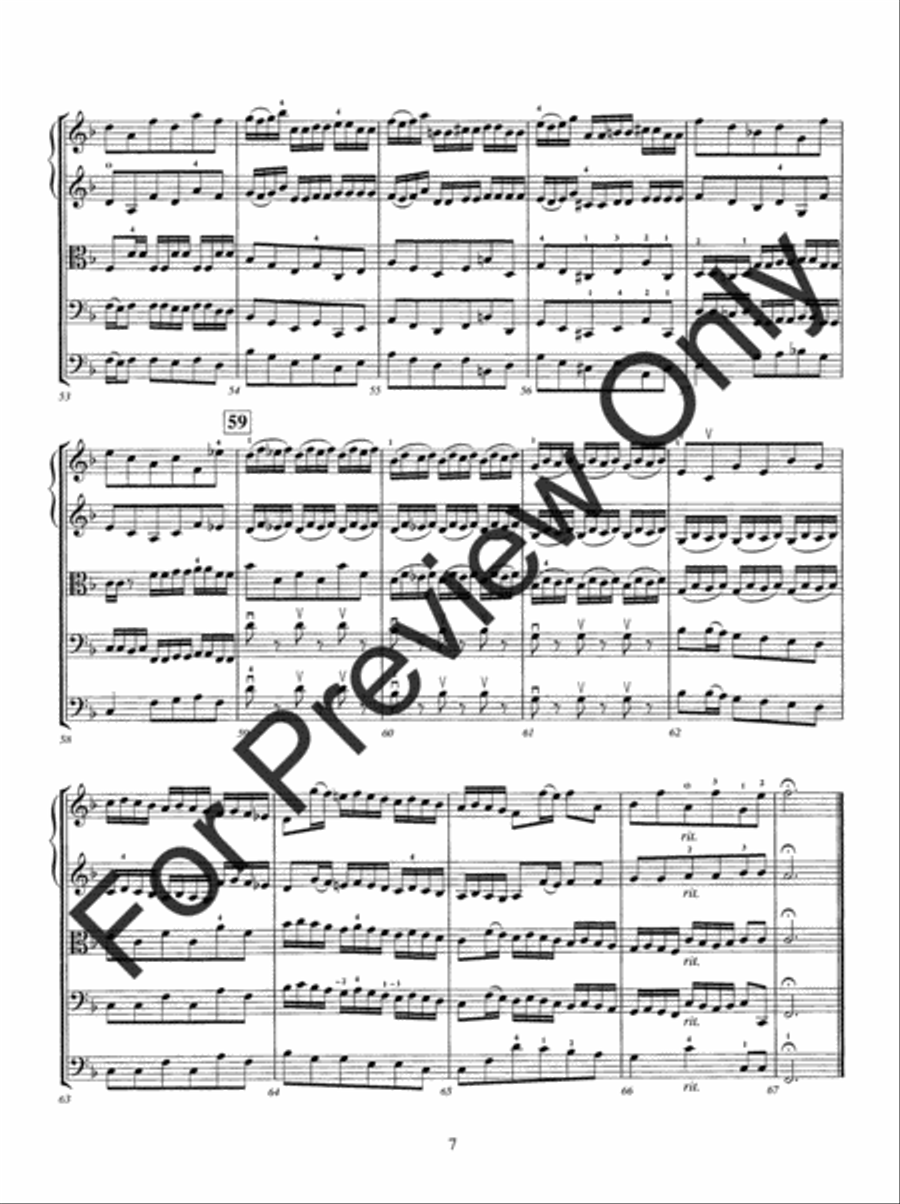 Two Bach Inventions String Orchestra scores gallery preview page 10