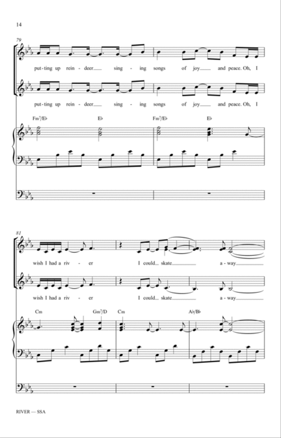 River (arr. Mac Huff) SSA scores gallery preview page 14