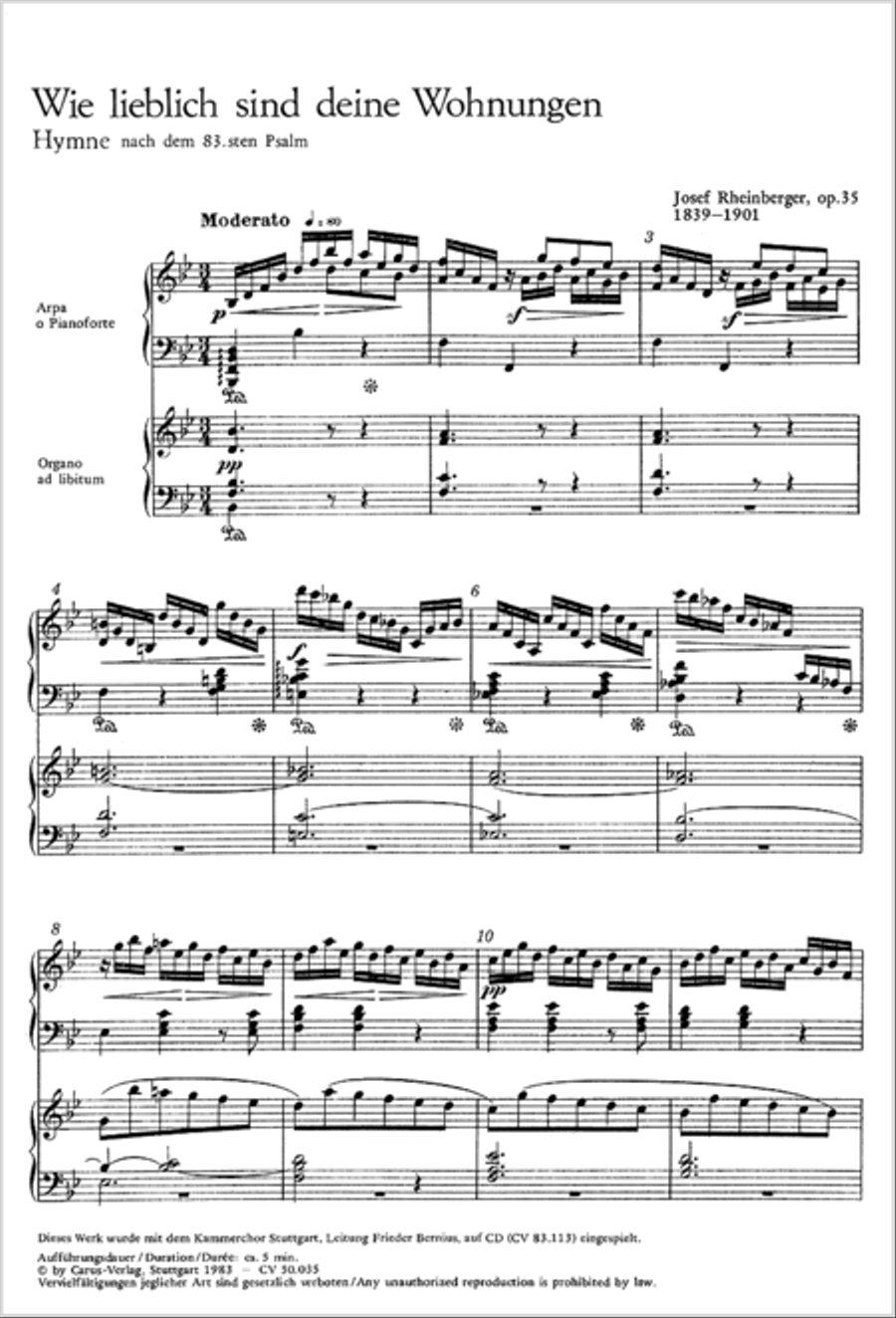 How beautiful is thy dwelling place (Wie lieblich sind deine Wohnungen) SSAA scores gallery preview page 14