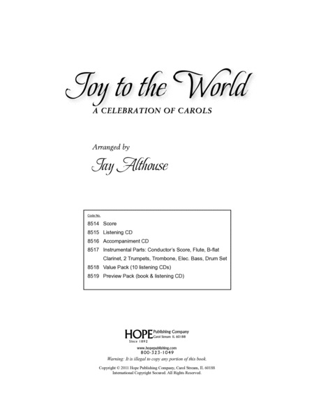 Joy to the World: A Celebration of Carols