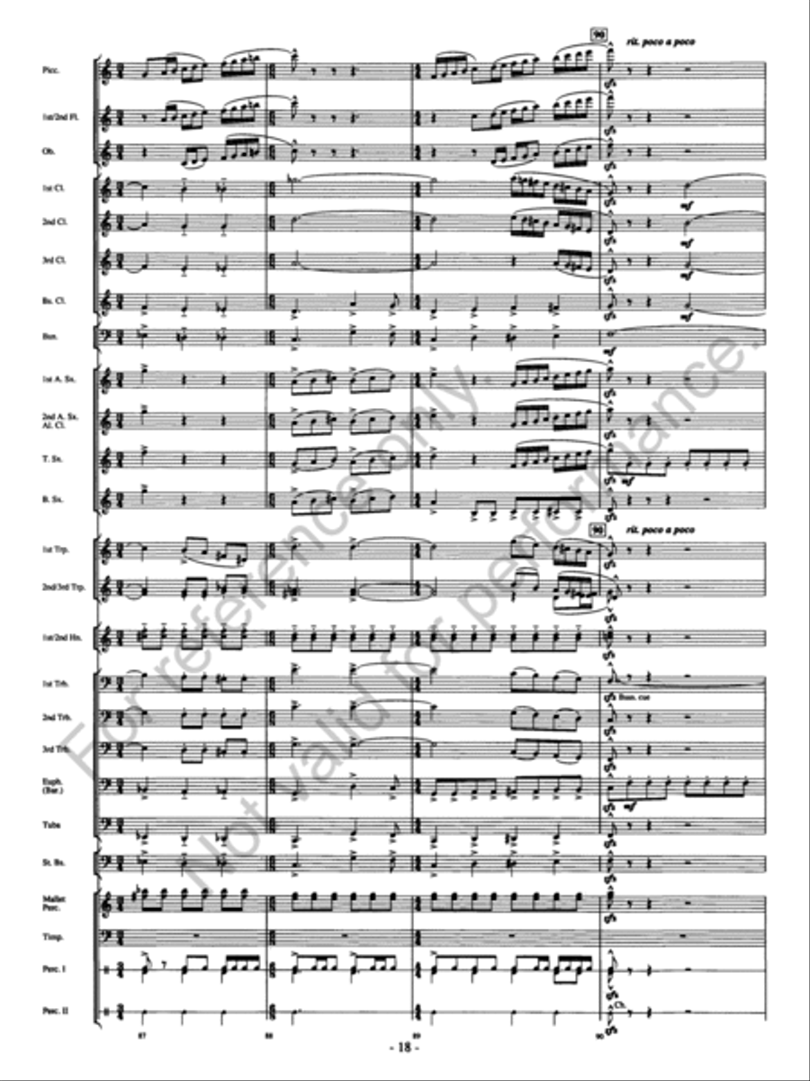Agua's Whelm Agua's Whelm Concert Band scores gallery preview page 19