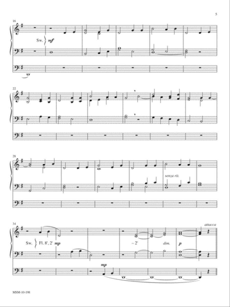 Partita on Foundation Organ scores gallery preview page 3