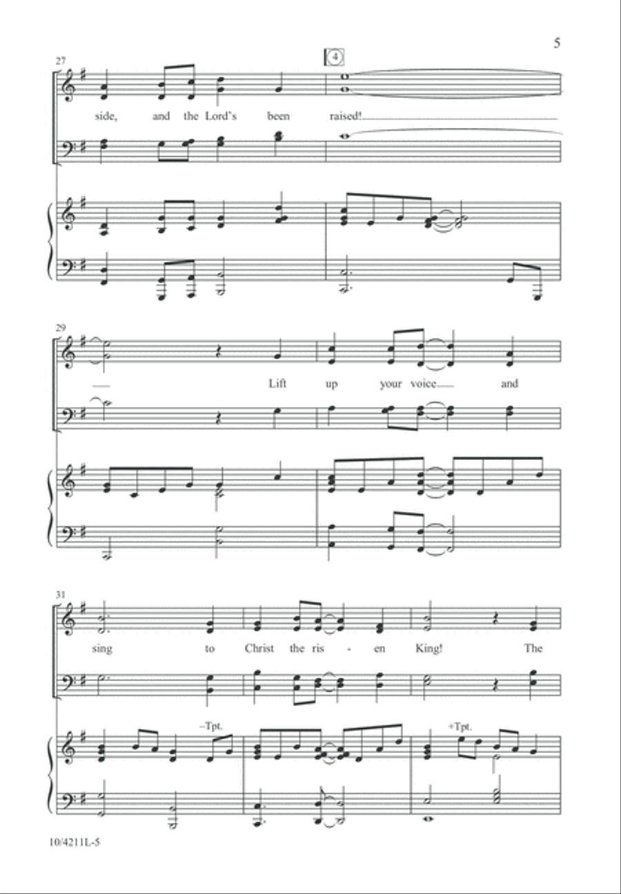 The Tomb Stands Open Wide 4-Part scores gallery preview page 6