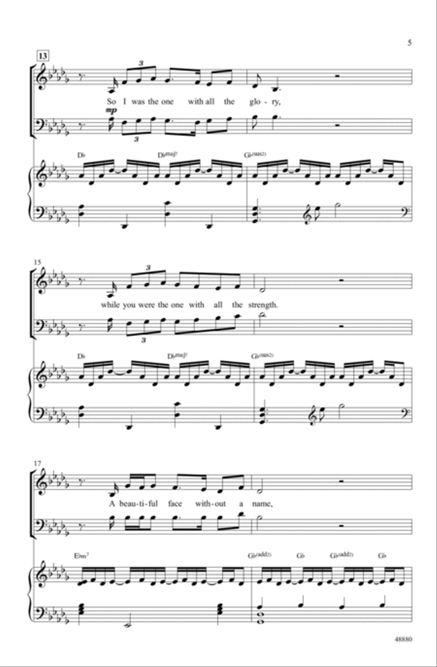 The Wind Beneath My Wings Choir scores gallery preview page 3