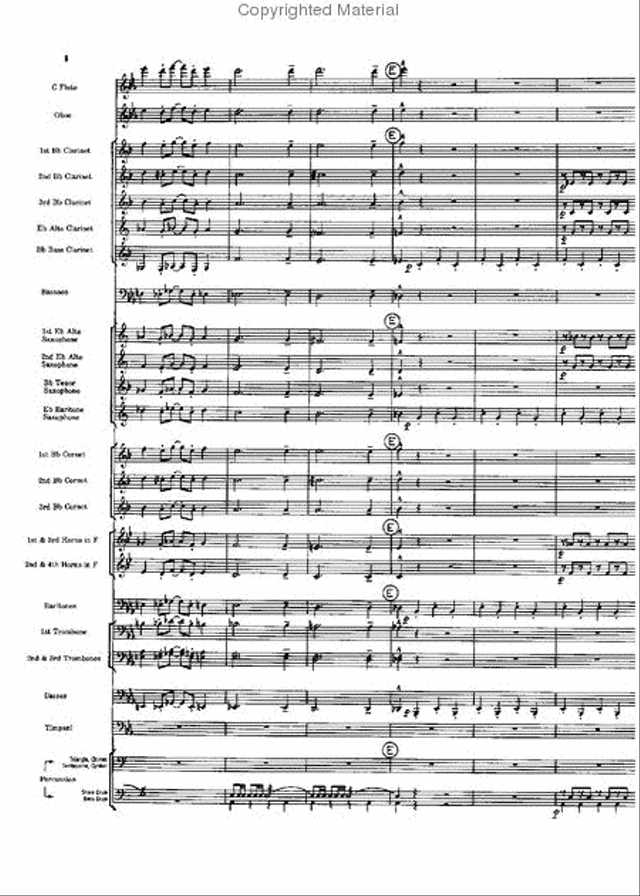 Short Prelude With Perspectives Concert Band scores gallery preview page 8