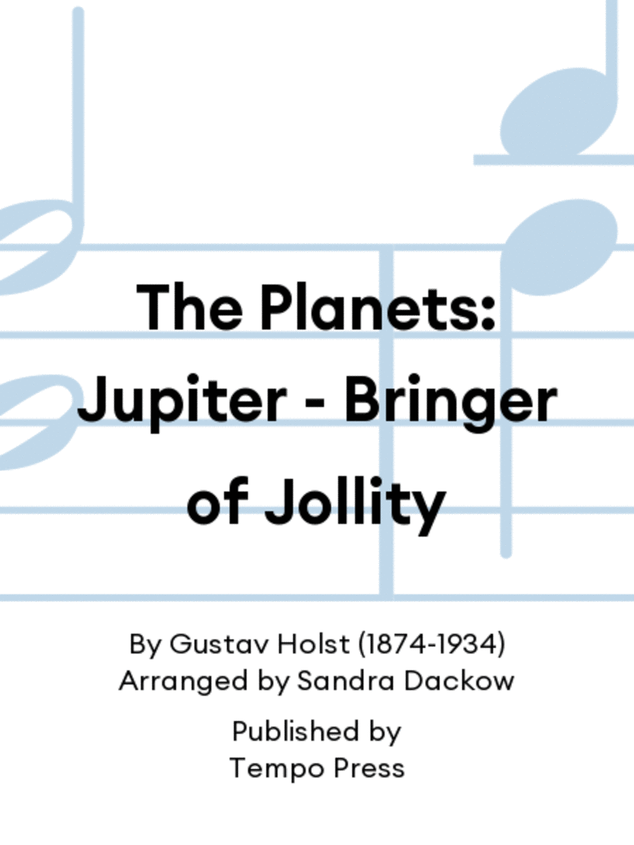 The Planets: Jupiter - Bringer of Jollity Orchestra scores gallery preview page 1