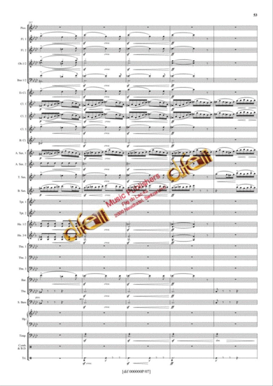 La Moldau Concert Band scores gallery preview page 52