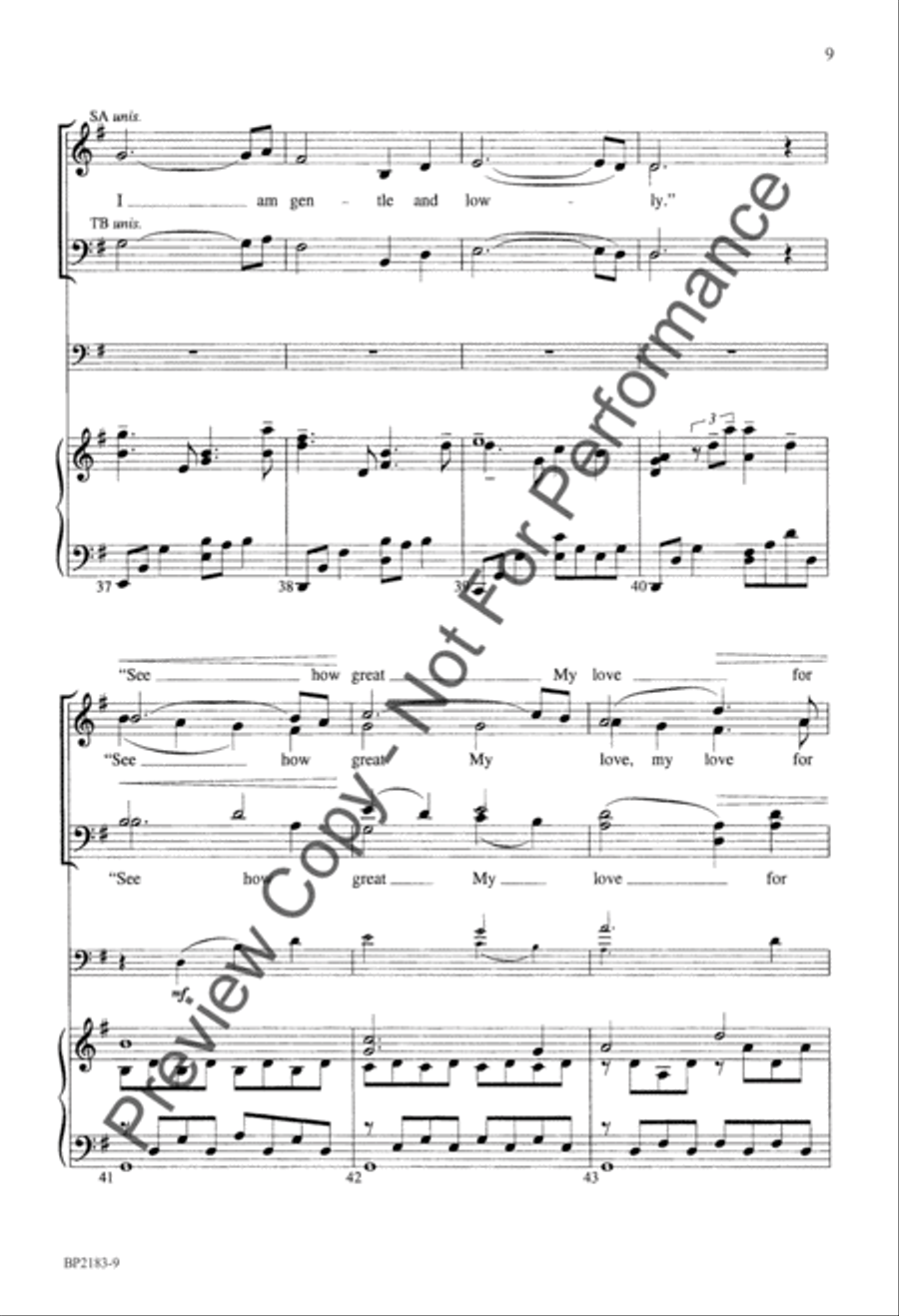 Come to Me 4-Part scores gallery preview page 10