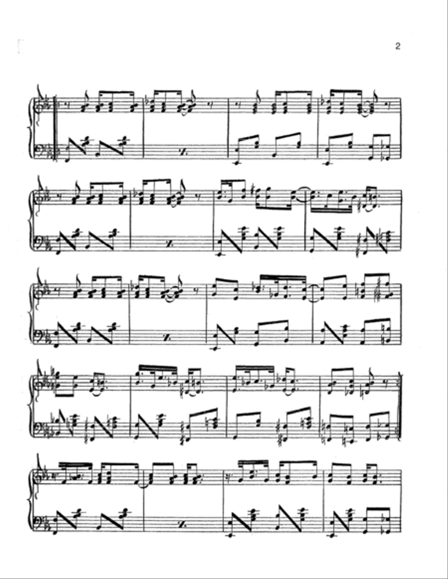 Waterloo Rag Piano Solo scores gallery preview page 2