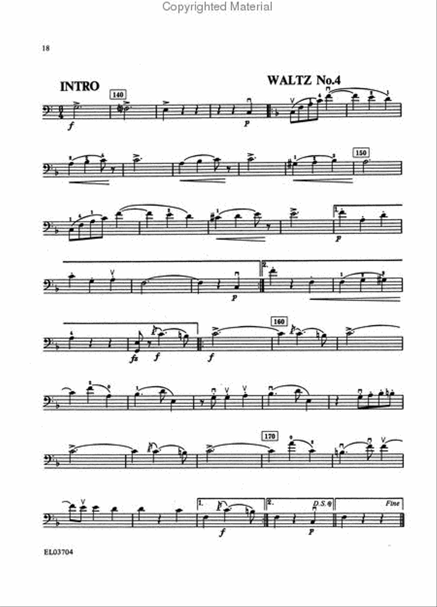The Best of Johann Strauss, Jr. Waltzes (For String Quartet or String Orchestra) String Quartet scores gallery preview page 4