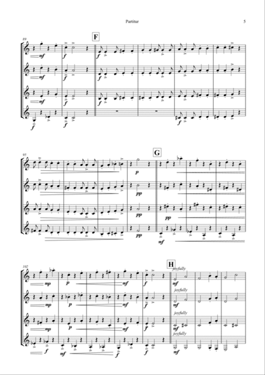 I Got Rhythm for French Horn Quartet French Horn Quartet scores gallery preview page 6