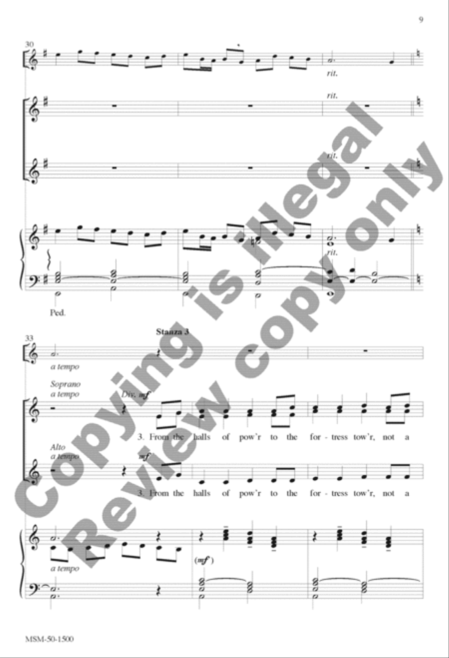 Canticle of the Turning (Magnificat) SSA scores gallery preview page 9
