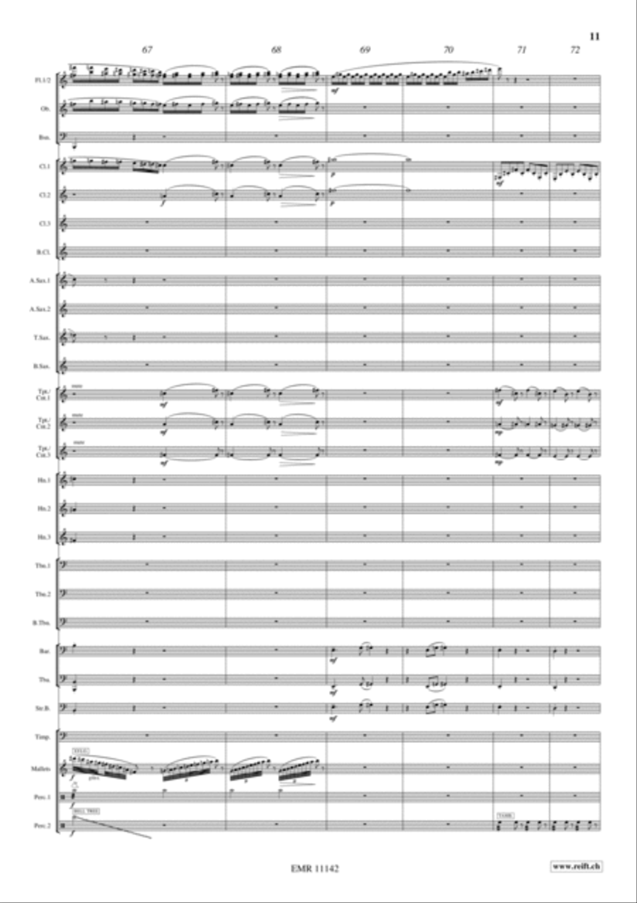 The Great Train Robbery Concert Band scores gallery preview page 12