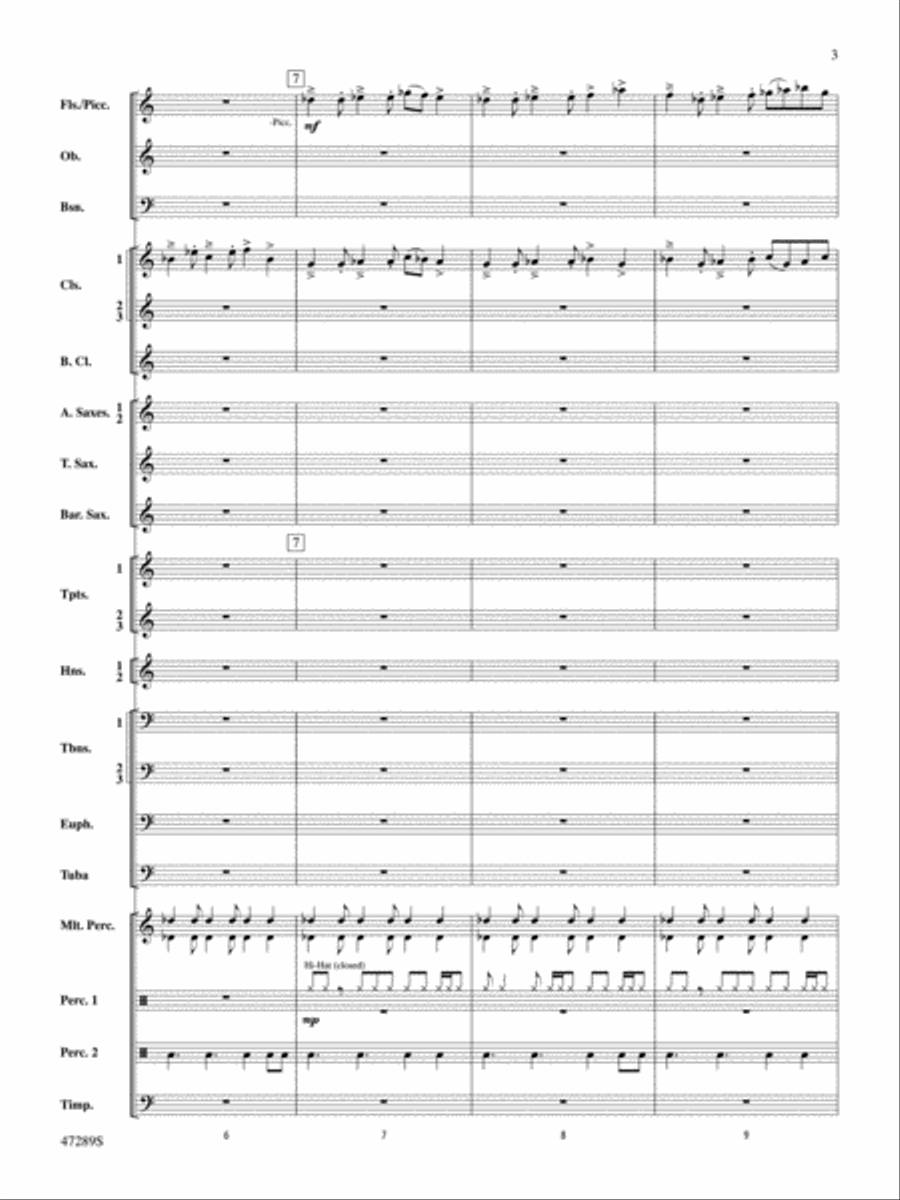 A Symphonic Celebration: Score Concert Band scores gallery preview page 3