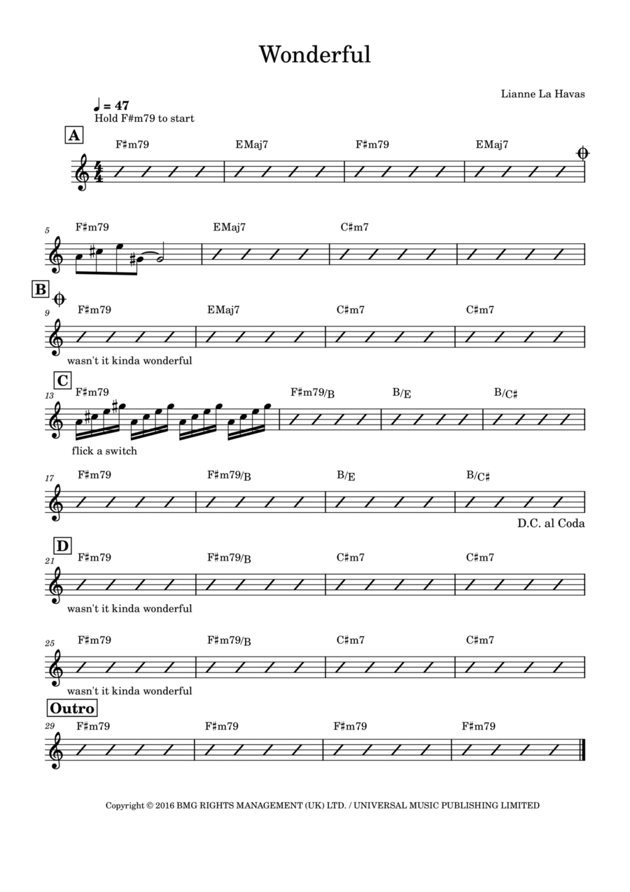 Wonderful Piano scores gallery preview page 1
