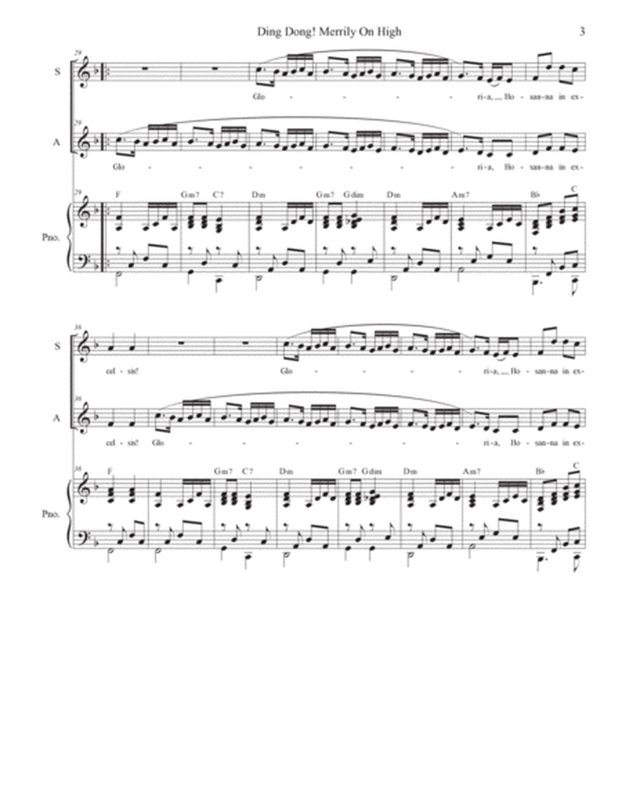 Ding Dong! Merrily On High (Duet for Soprano and Alto solo) image number null