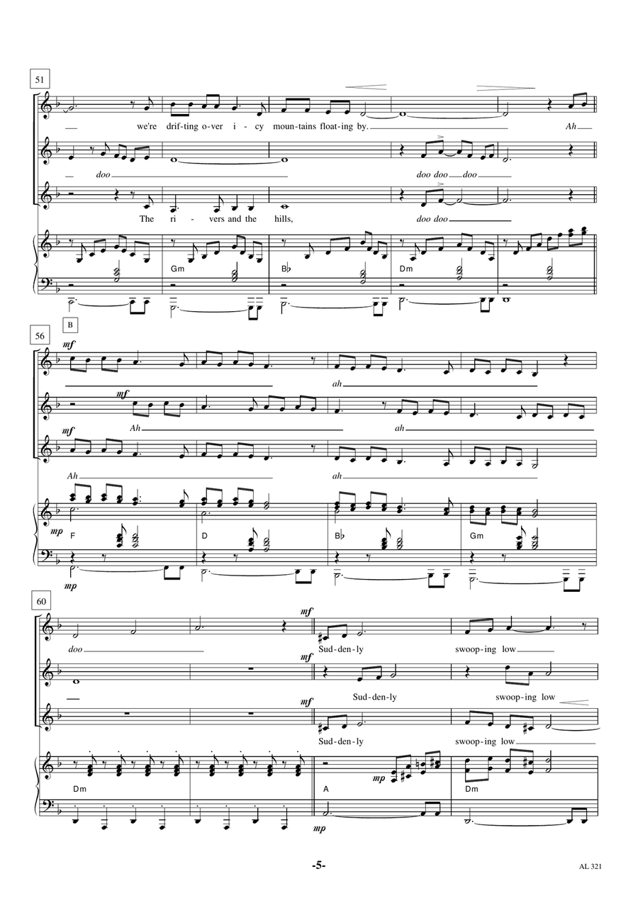 Walking In The Air Women's Choir scores gallery preview page 5