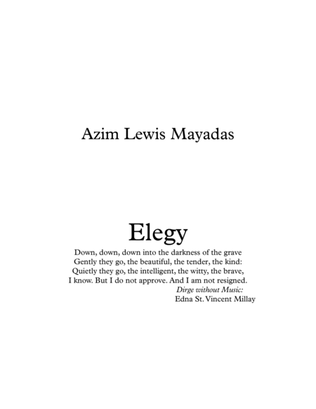 Elegy written in the wake of recent shooting tragedies.
