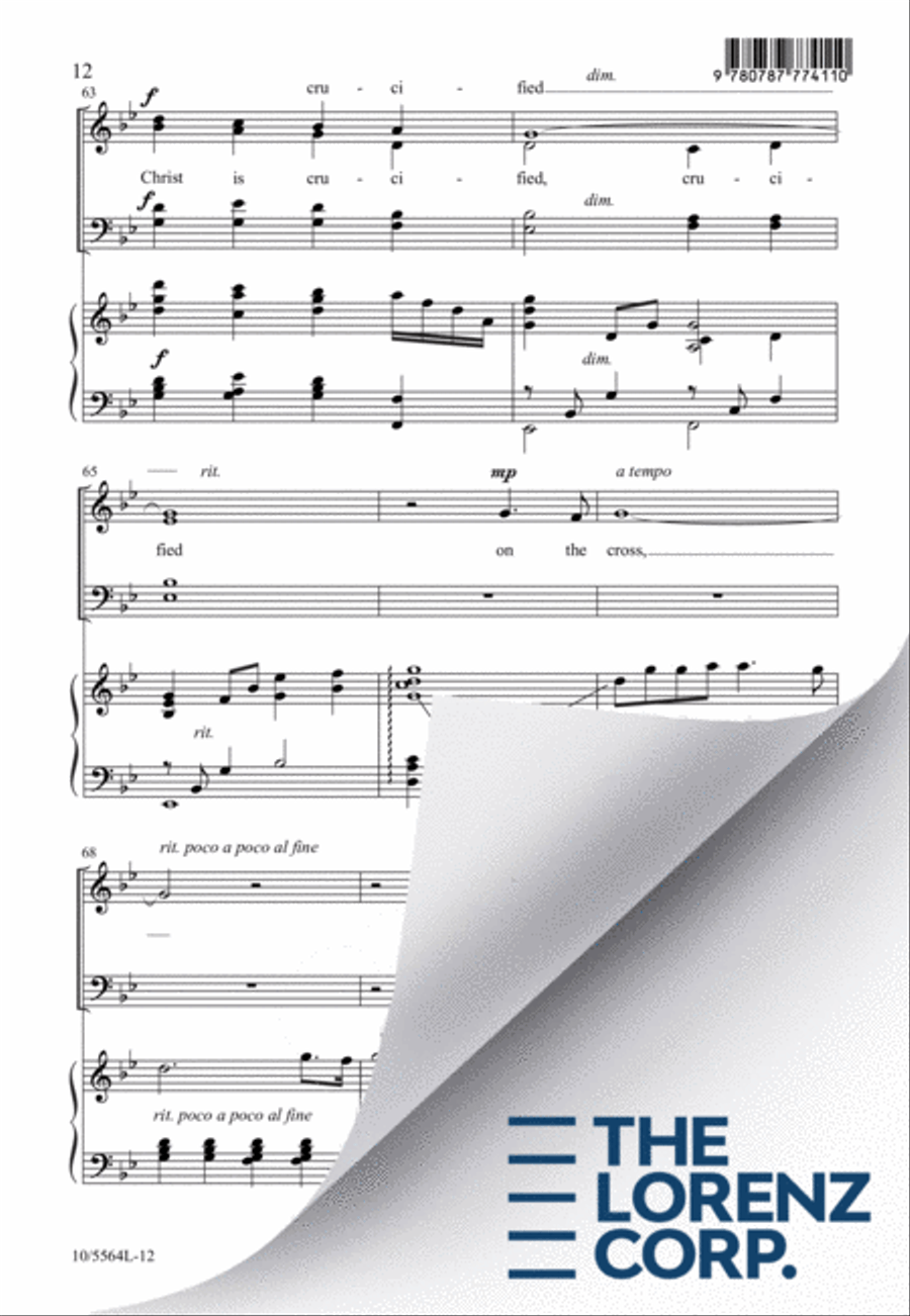 On the Cross On the Cross 4-Part scores gallery preview page 13