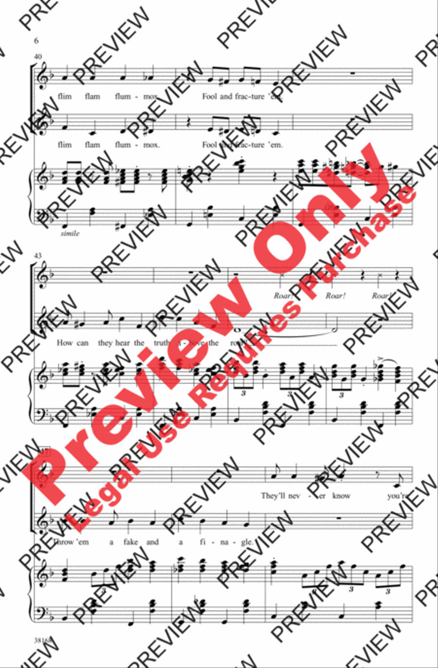 Razzle Dazzle Razzle Dazzle Women's Choir scores gallery preview page 6