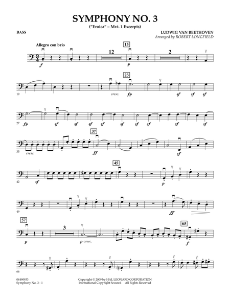 Symphony No. 3 ("Eroica" - Mvt. 1 Excerpts) - Bass