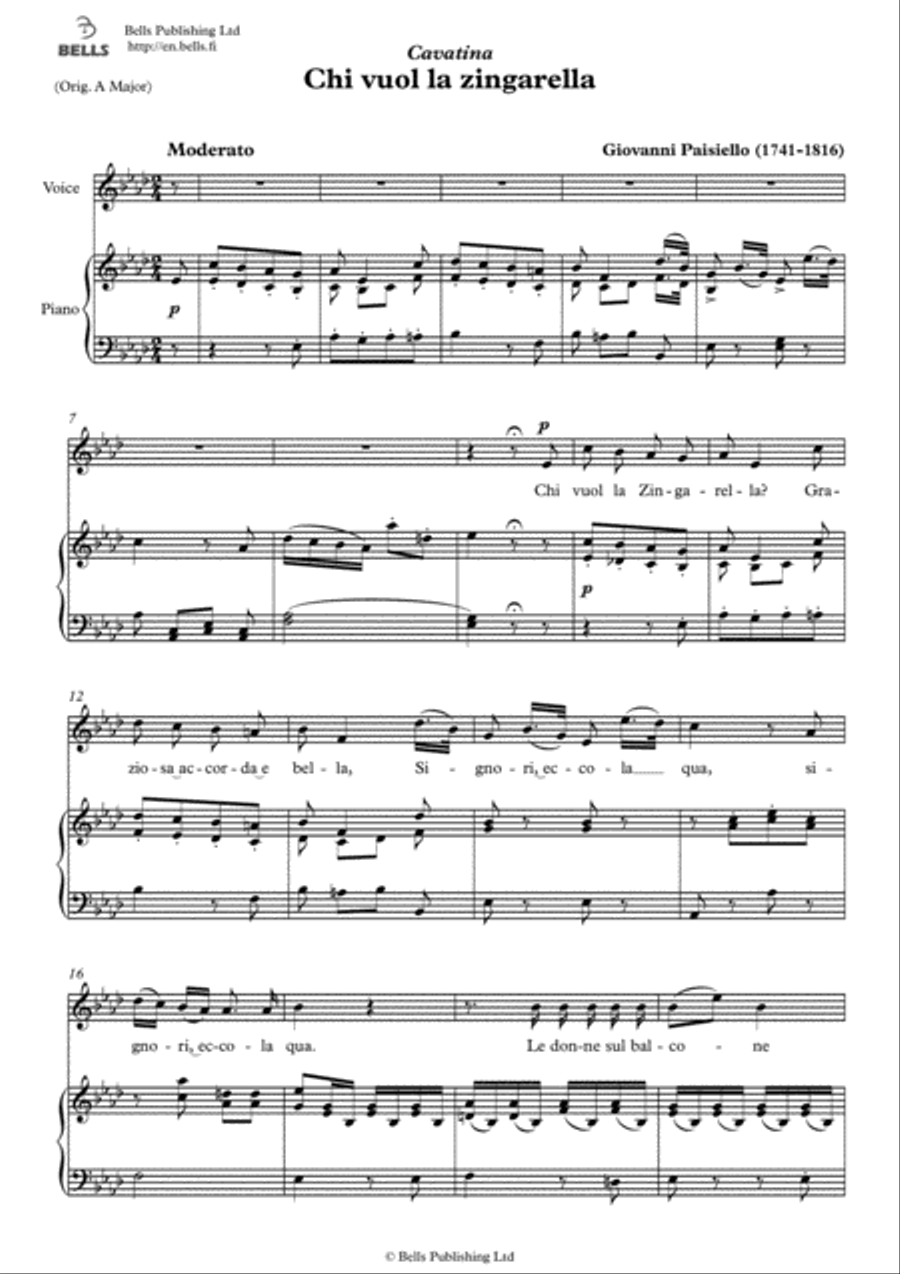Chi vuol la zingarella (A-flat Major)