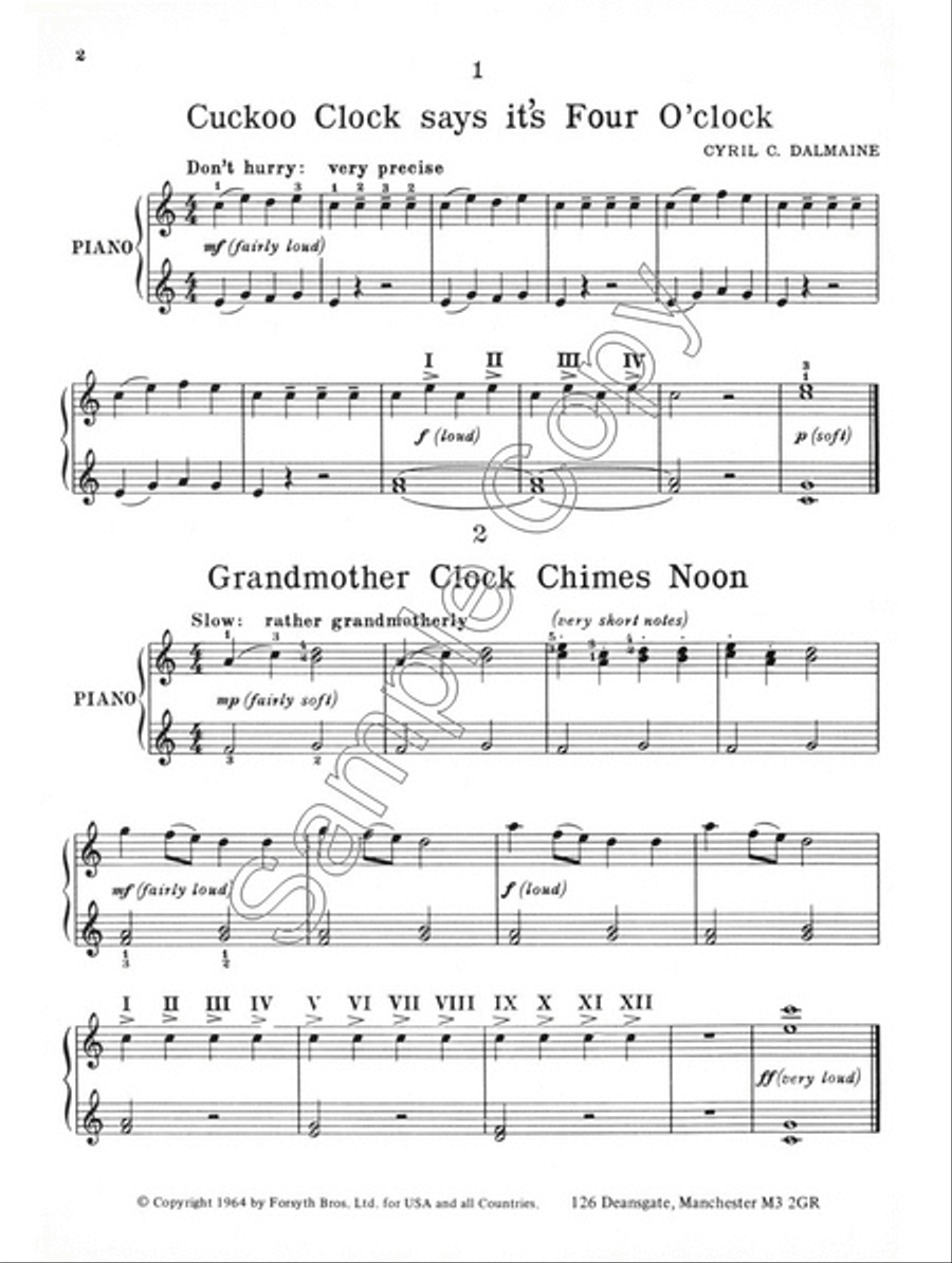 Time Pieces Time Pieces Easy Piano scores gallery preview page 2