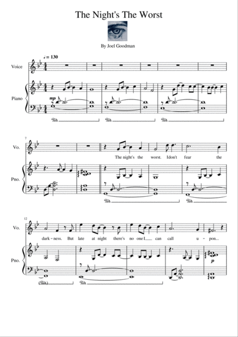 The Night's The Worst The Night's The Worst Voice scores gallery preview page 1