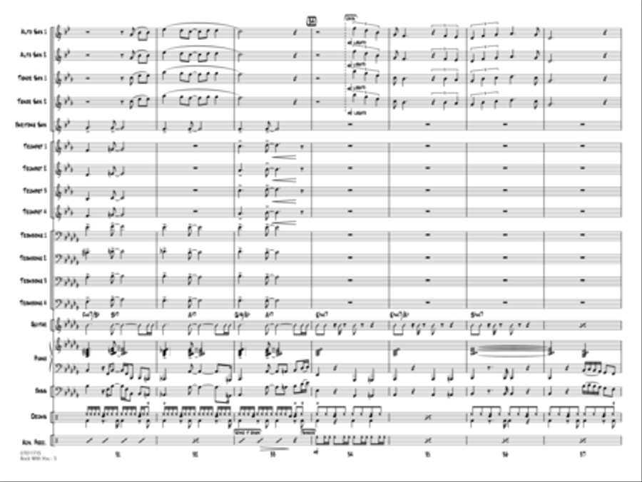 Rock With You - Conductor Score (Full Score) Jazz Ensemble scores gallery preview page 5