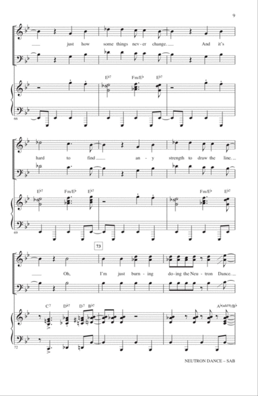 Neutron Dance 3-Part scores gallery preview page 8