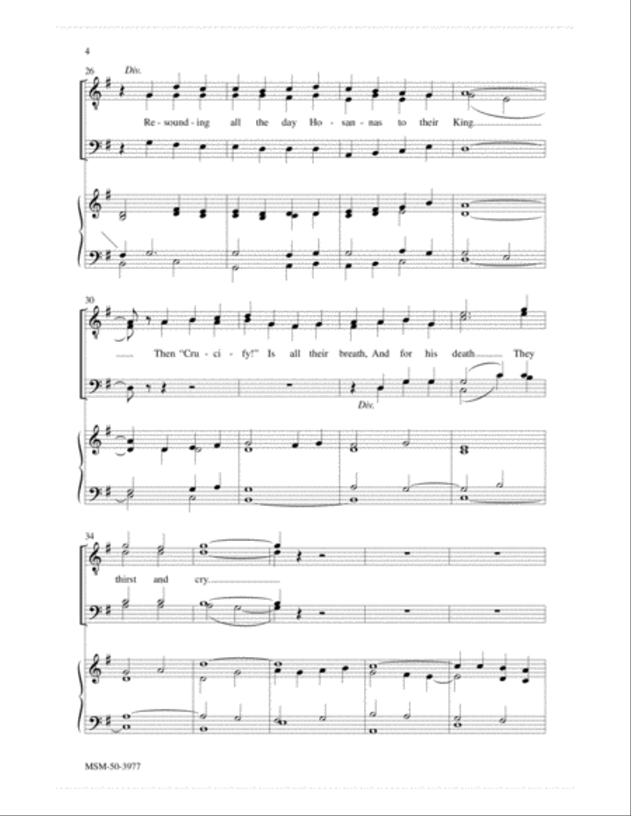 My Song Is Love Unknown TTBB scores gallery preview page 4