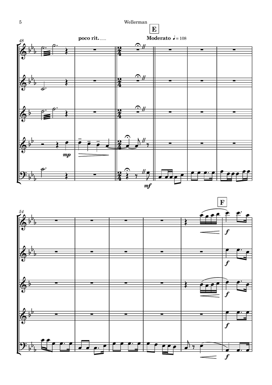 Sea Songs Woodwind Quintet scores gallery preview page 6